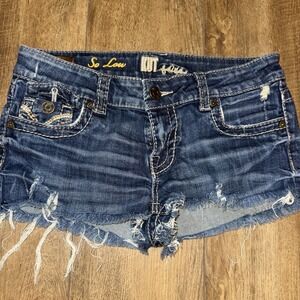 KUT From The Cloth So‎ Low Jean Shorts Size 6 Y2K